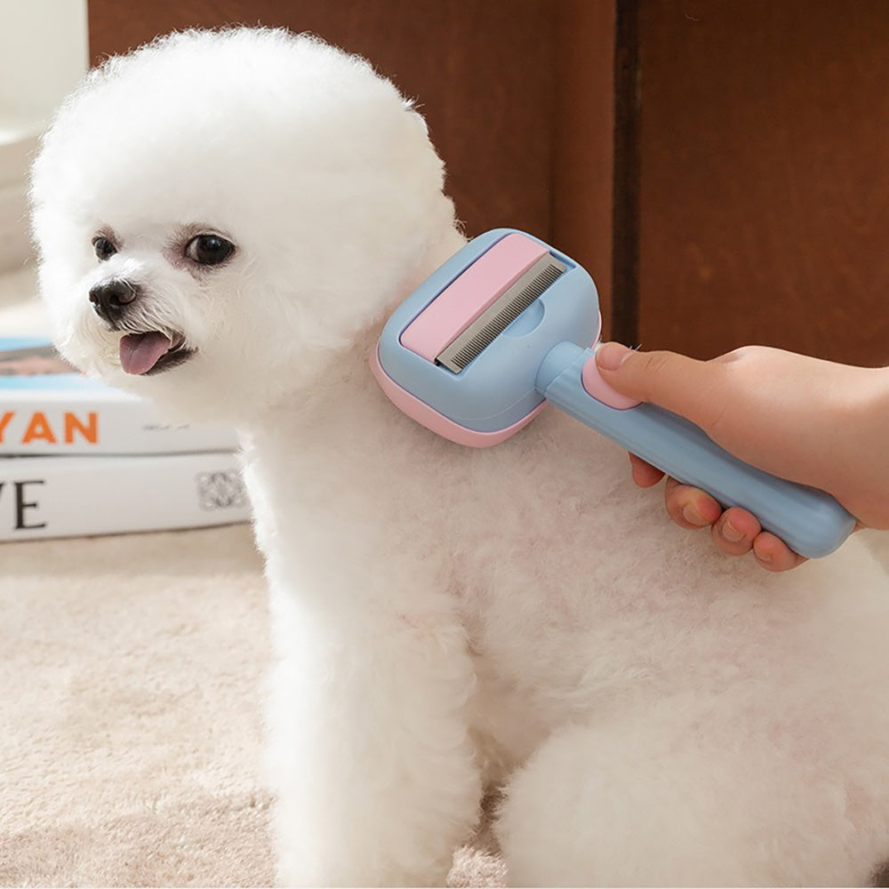 PetGlow Deshedding Brush – Gentle Grooming for Every Fur!