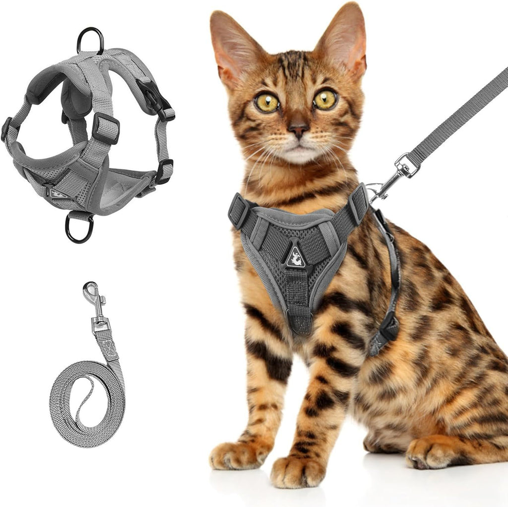 Cozy Cat Harness & Leash — Escape-Proof & Soft